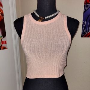 WINDSOR WOMENS CROP TOP PEACH COLOR SIZE SMALL